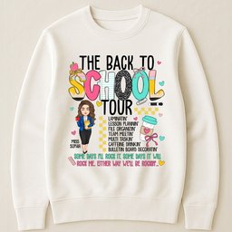 The Back To School Tour Teacher Custom Gift - Personalized Shirt – view 3
