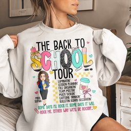 The Back To School Tour Teacher Custom Gift - Personalized Shirt – view 4