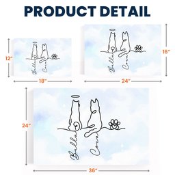 Dog Line Art Gift For Dog Lovers - Personalized Poster – view 4