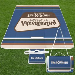 Family Adventuring Together - Personalized Picnic Blanket – view 2