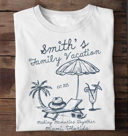 Family Trip Friends Vacation Matching Shirts Summer - Personalized Shirt – view 3