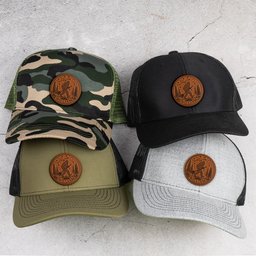 Bigfoot Living Their Best Life - Personalized Leather Patch Hat – view 2