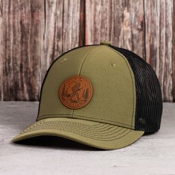 Bigfoot Living Their Best Life - Personalized Leather Patch Hat – view 3