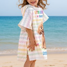 Best Buddy Ever - Personalized Kids Hooded Towel – view 5