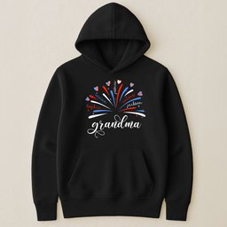 Proud Grandma And Kids Firework 4Th Of July - Personalized Shirt – view 4