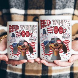Red White Woof - Custom Independence Day Gift Set For Pet Parents – view 7