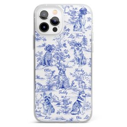 Dog Lover Gifts Toile De Jouy Dog Custom Breeds - Personalized Clear Phone Case – view 5