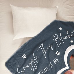 Loss Of Dog Snuggle This Blanket And Think Of Me - Personalized Photo Blanket – view 7