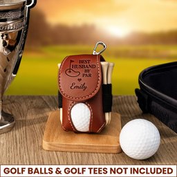 Best Husband By Par - Personalized Golf Ball Holder – view 3