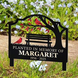 Not A Day Goes By That You Are Not Missed - Personalized Metal Garden Stake – view 5