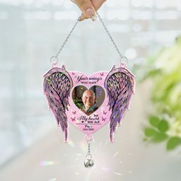 Memorial Gift Your Wings Were Readly - Personalized Acrylic Suncatcher With Crystal Ball Prism – view 2