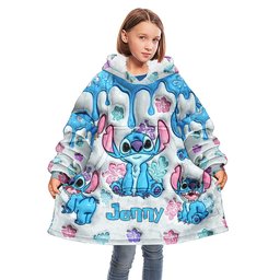 Ohana Means Family - Personalized Ohana Blanket Hoodie – view 3