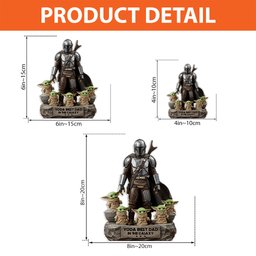 The Best Dad, Grandpa, Uncle,.. - Personalized The Force Custom Shaped Acrylic Plaque – view 6