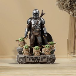 The Best Dad, Grandpa, Uncle,.. - Personalized The Force Custom Shaped Acrylic Plaque – view 3