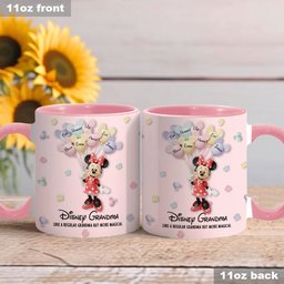 Best Grandma/ Mom Ever - Personalized Mouse Accent Mug – view 3