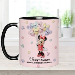 Best Grandma/ Mom Ever - Personalized Mouse Accent Mug – view 6