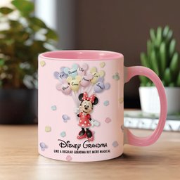 Best Grandma/ Mom Ever - Personalized Mouse Accent Mug – view 2