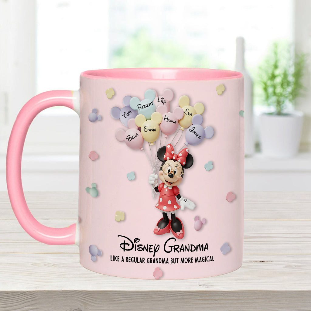 Best Grandma/ Mom Ever - Personalized Mouse Accent Mug – view 12