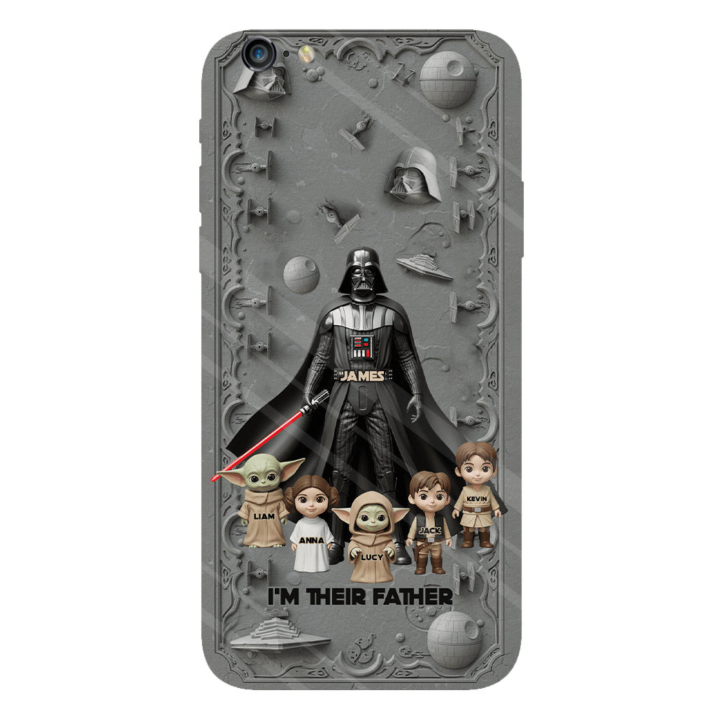 Best Dad In The Galaxy - Personalized The Force Full Print Phone Case – view 18