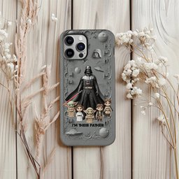 Best Dad In The Galaxy - Personalized The Force Full Print Phone Case – view 6
