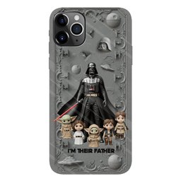 Best Dad In The Galaxy - Personalized The Force Full Print Phone Case – view 8