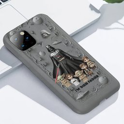 Best Dad In The Galaxy - Personalized The Force Full Print Phone Case – view 7