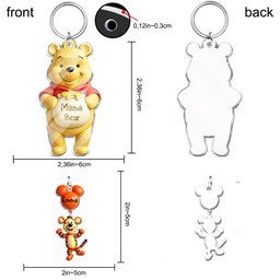 Mama Bear - Personalized Mouse Keychain with Charms – view 6