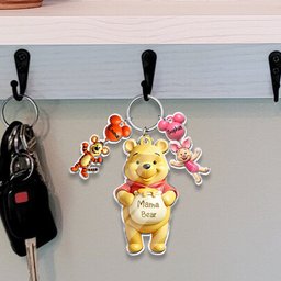 Mama Bear - Personalized Mouse Keychain with Charms – view 5