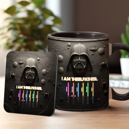Best Dad, Grandpa, Uncle,...In The Galaxy - Personalized The Force Accent Mug – view 2