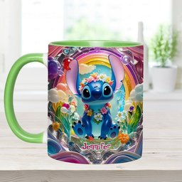 Cute Monster - Personalized Ohana Accent Mug – view 8