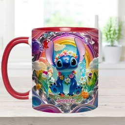 Cute Monster - Personalized Ohana Accent Mug – view 7