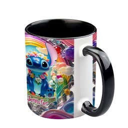 Cute Monster - Personalized Ohana Accent Mug – view 5