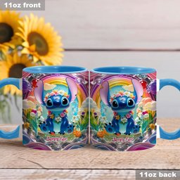 Cute Monster - Personalized Ohana Accent Mug – view 3