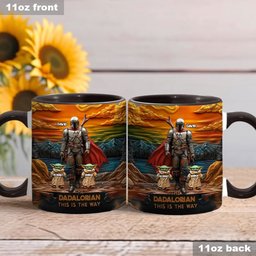 Best Dad Gift For Dad, Uncle, Grandpa,... - Personalized The Force Accent Mug – view 6