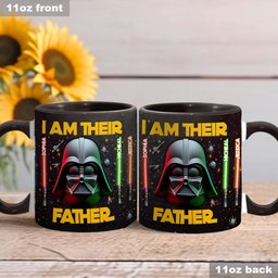I'm Their Father - Personalized The Force Accent Mug – view 3