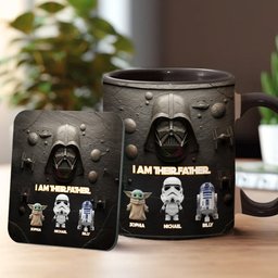 Their Father - Personalized The Force Accent Mug – view 2