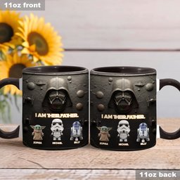Their Father - Personalized The Force Accent Mug – view 3