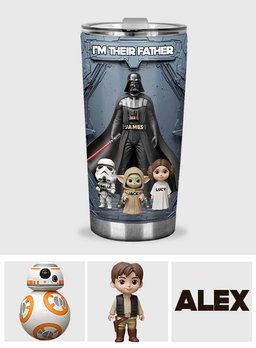 I'm Their Father - Personalized The Force Tumbler – view 7