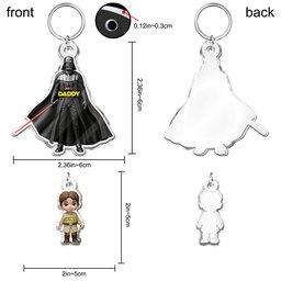 I'm Their Father - Personalized The Force Keychain with Charms – view 6