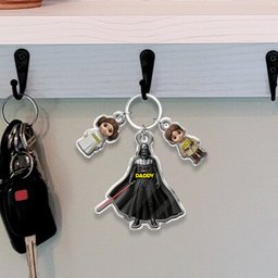 I'm Their Father - Personalized The Force Keychain with Charms – view 5
