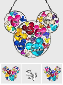 Magical Grandma Mom - Personalized Grandma Window Hanging Suncatcher Ornament – view 7