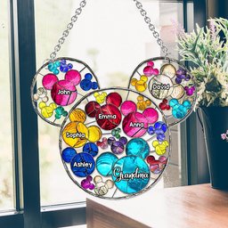 Magical Grandma Mom - Personalized Grandma Window Hanging Suncatcher Ornament – view 5