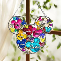 Magical Grandma Mom - Personalized Grandma Window Hanging Suncatcher Ornament – view 2