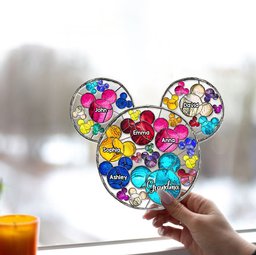 Magical Grandma Mom - Personalized Grandma Window Hanging Suncatcher Ornament – view 4