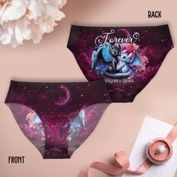 Dragon Couple - Personalized Couple Women Briefs & Men Boxer Briefs – view 2