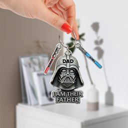 I Am Their Father - Personalized The Force Keychain with Charms – view 2