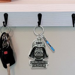 I Am Their Father - Personalized The Force Keychain with Charms – view 5