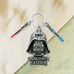 I Am Their Father - Personalized The Force Keychain with Charms – view 4