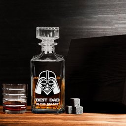 Best Dad In The Galaxy - Personalized The Force Whiskey Decanter Set – view 4