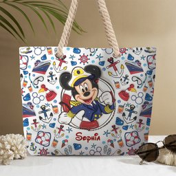 Family Cruise Trip - Personalized Mouse Beach Bag – view 7